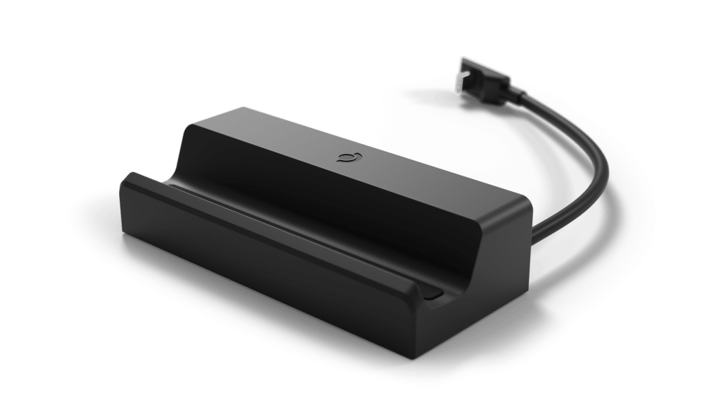 dock ufficiale steam deck fotografato nel kit stampa valve