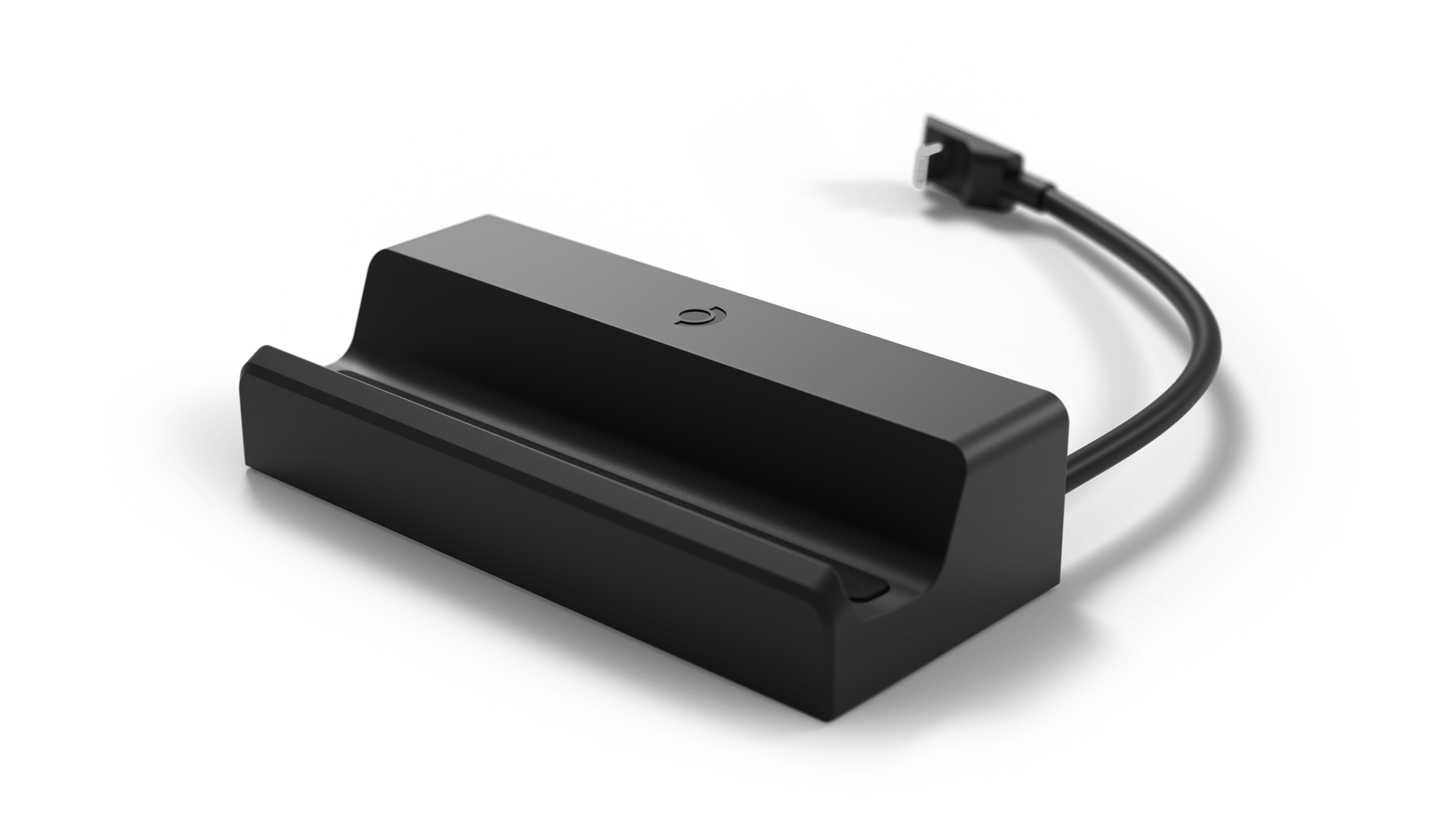 dock ufficiale valve per steam deck, vista del supporto e del cavo usb-c
