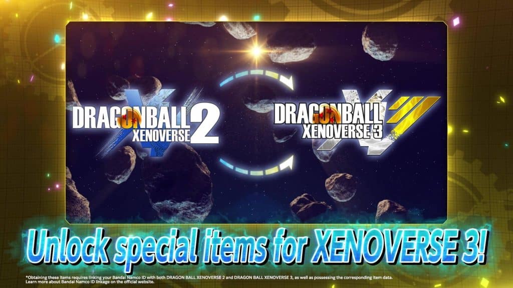 dragon ball xenoverse 2 e xenoverse 3: collegamento link data e premi